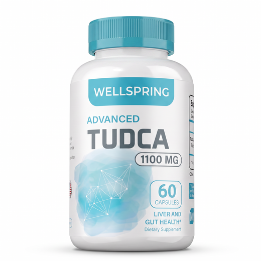 Wellspring Advanced TUDCA 1100mg – Liver, Bile & Gut Support | 60 Capsules